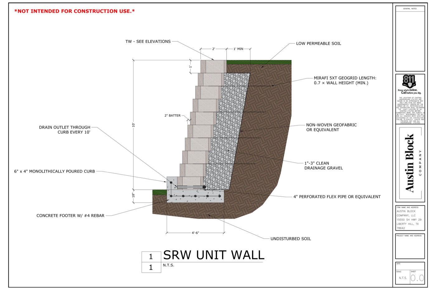 Drainage Column Detail