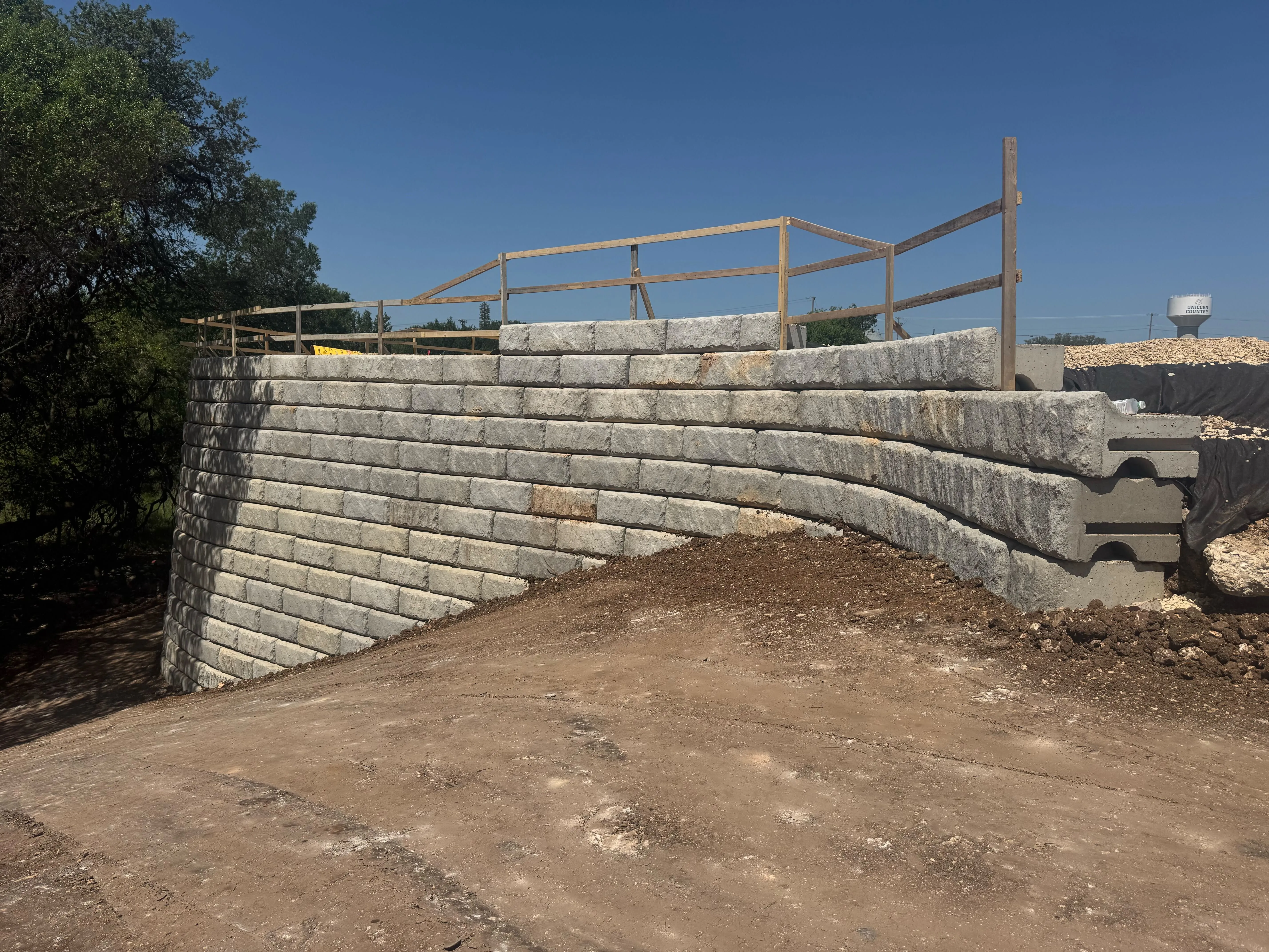 New Braunfels High School — Ready Rock Wall — Austin Block Company, New Braunfels, TX